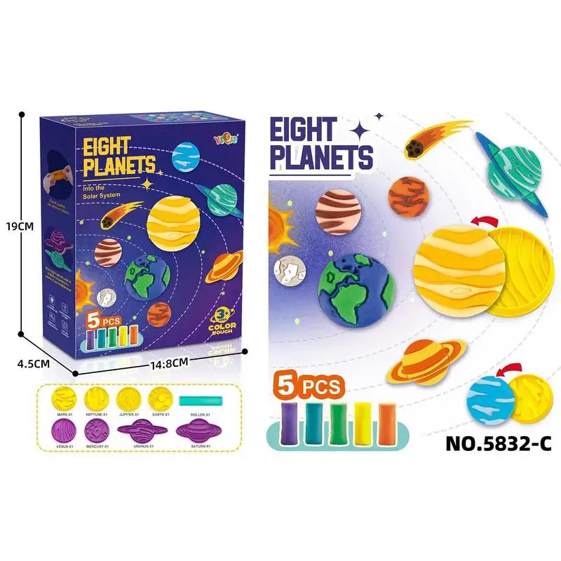 Playdoh Set Colored Modeling Clay Set DIY Creative Ultra Soft Light Clay Arts And Crafts Kits Modeling Clay & Dough Gift For