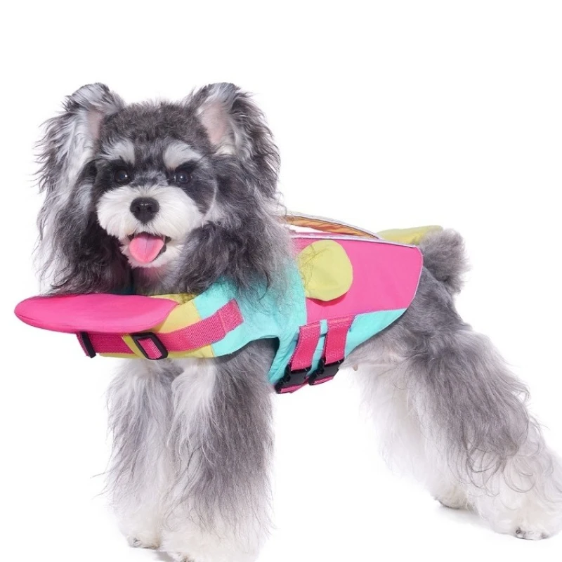 Dog Buoyancy Life Jacket Pet Bichon Schnauzer Small Dog Pool Outdoor Swimming Clothing