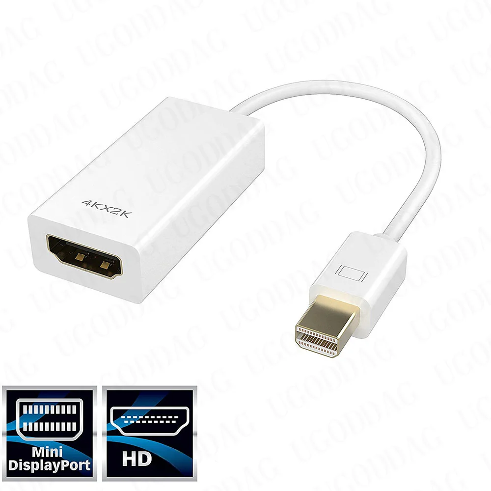 Mini DP Thunderbolt DisplayPort na kompatybilny z HDMI Adapter konwerter do Macbooka Microsoft Surface Laptop TV monitora projektor