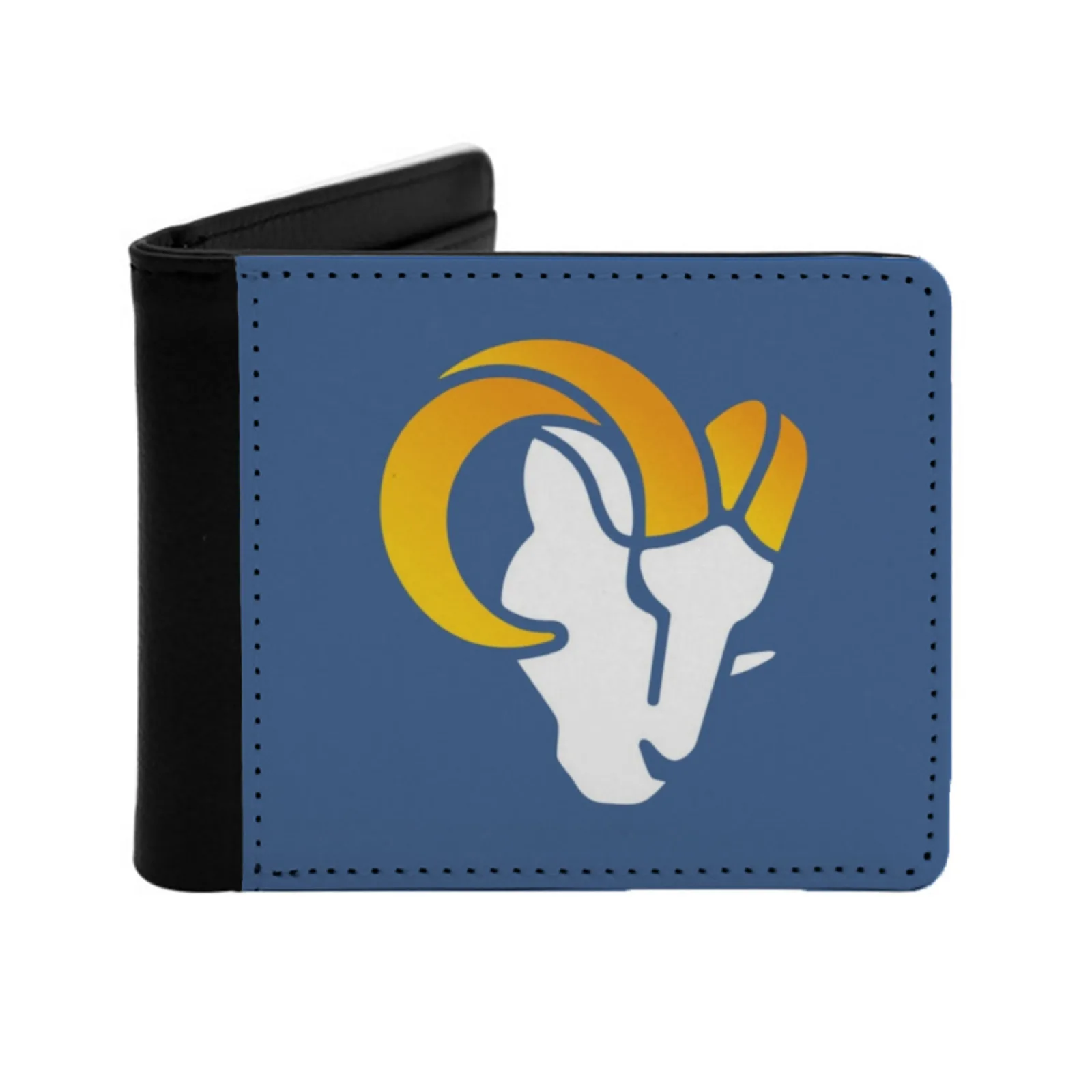 

Короткий мужской кошелек Rams Design, многофункциональный кошелек, мужской кошелек из искусственной кожи, баскетболист, Калифорния, футбол, спортивные рампы