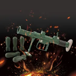 Children's Toys 11cm mini Rocket launcher Mortar Metal Military Sand table model ornaments Creative gifts outdoor sport QG410