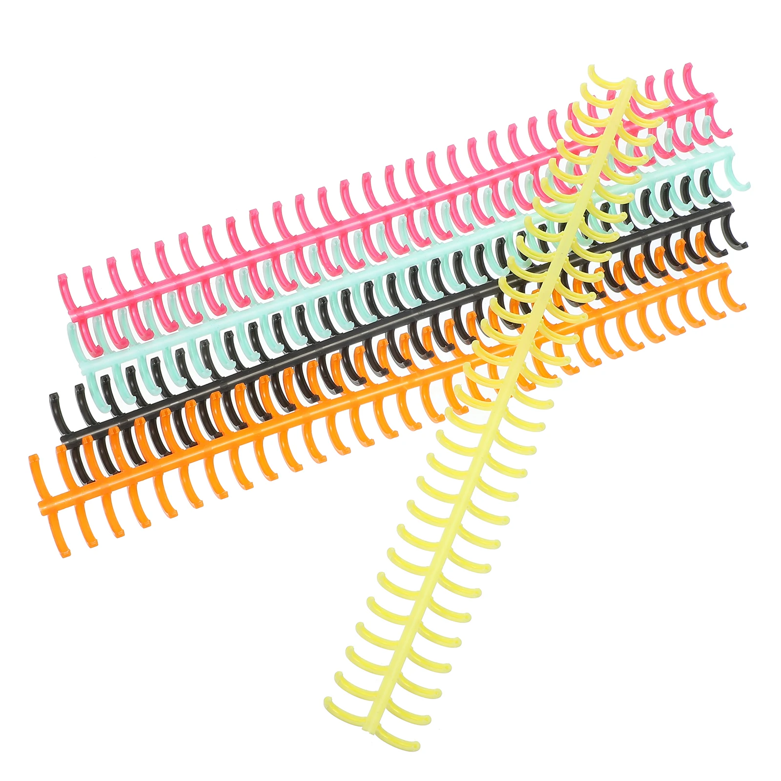 11 Pcs Plastic Loose Leaf Coil Notebook Spines Retro Style Beautiful Appearance Fresh Design Office Binding Spirals