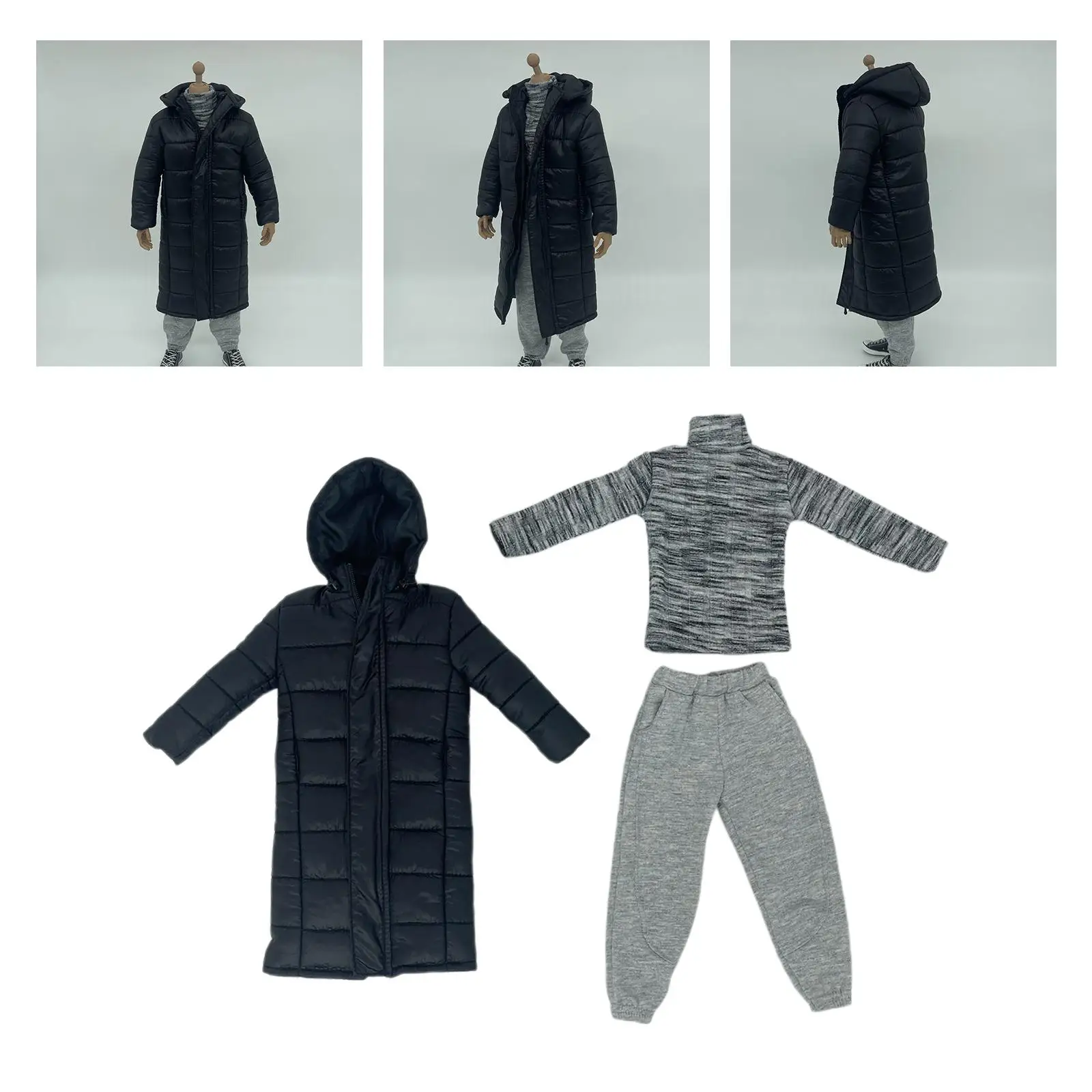 

1/6 Scale Male Figure Doll Clothes Hoodie Set for 12 inch Action Figures