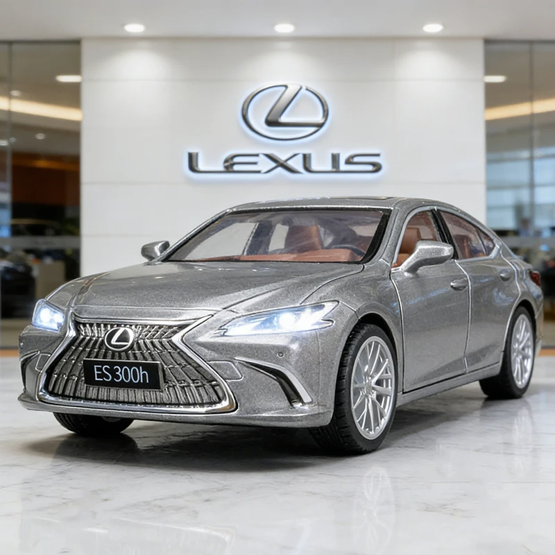 

Масштабная модель автомобиля Lexus ES300h ES300 (1:35) из сплава, литая под давлением, со звуковыми и световыми эффектами, игрушка для детей