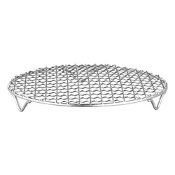 Firepit Grill Grate Metal Barbecue Round Grill Top Barbecue Stainless Steel Cooking Grill Portable Grill Mesh Campfire Cooking