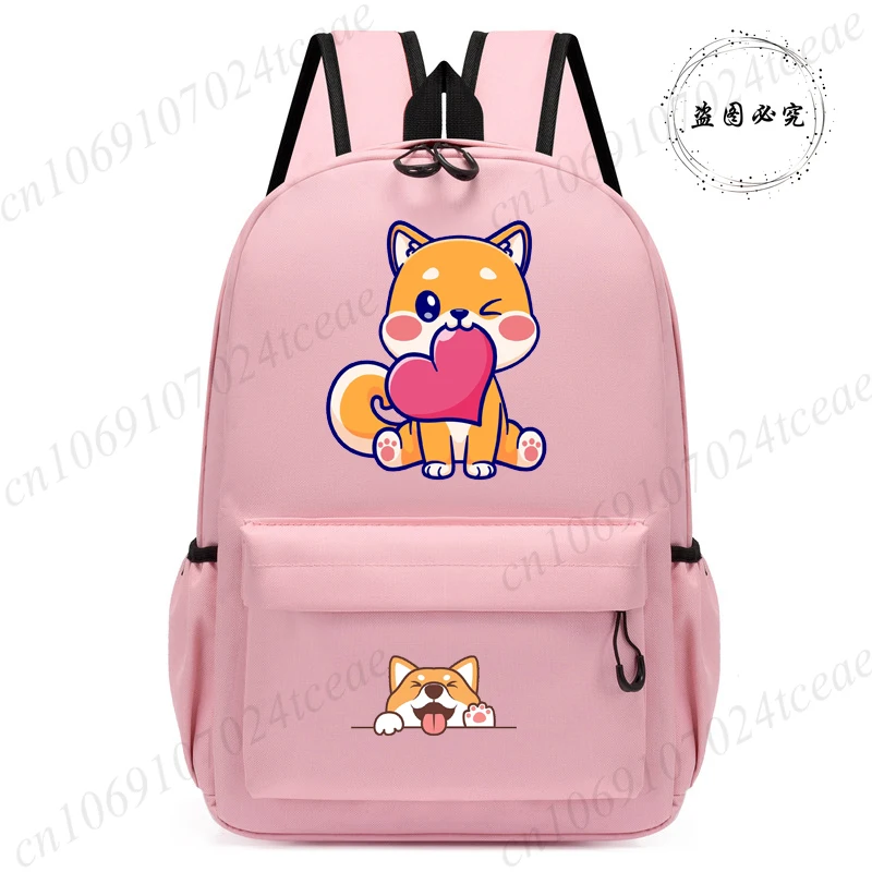 

Cute Shiba Inu Dog Cartoon Bags Kids Backpack Children Kindergarten School Bag Schoolbag Back To School Kawaii Bookbag Mochila