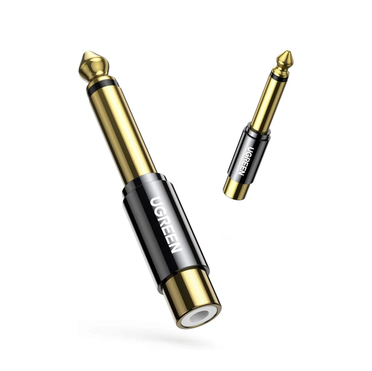 

UGREEN Переходник RCA на 1/4 Разъем 6,35 мм на RCA Стерео Аудио 1/4 дюйма «папа» на RCA «мама» TS Разъем