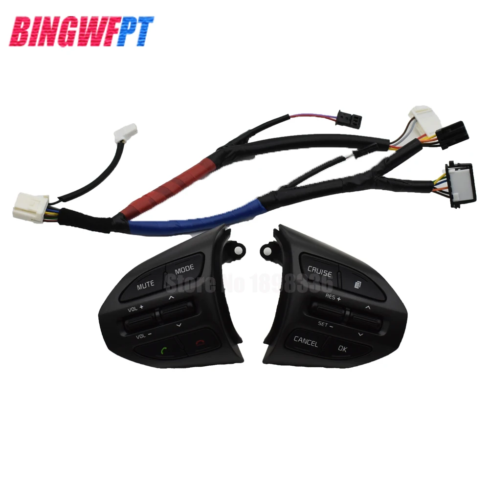 

Steering Wheel Buttons Bluetooth Phone Cruise Control Volume channel Remote button switch For KIA K5 2014 2015