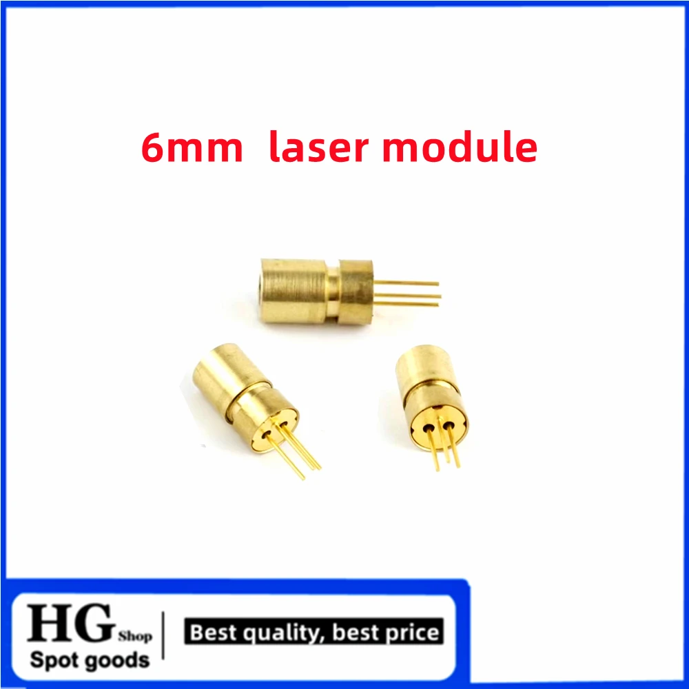 5-10PCS/Lot 6mm industrial laser module Red spot external focus laser tube laser head 650nm 5mw