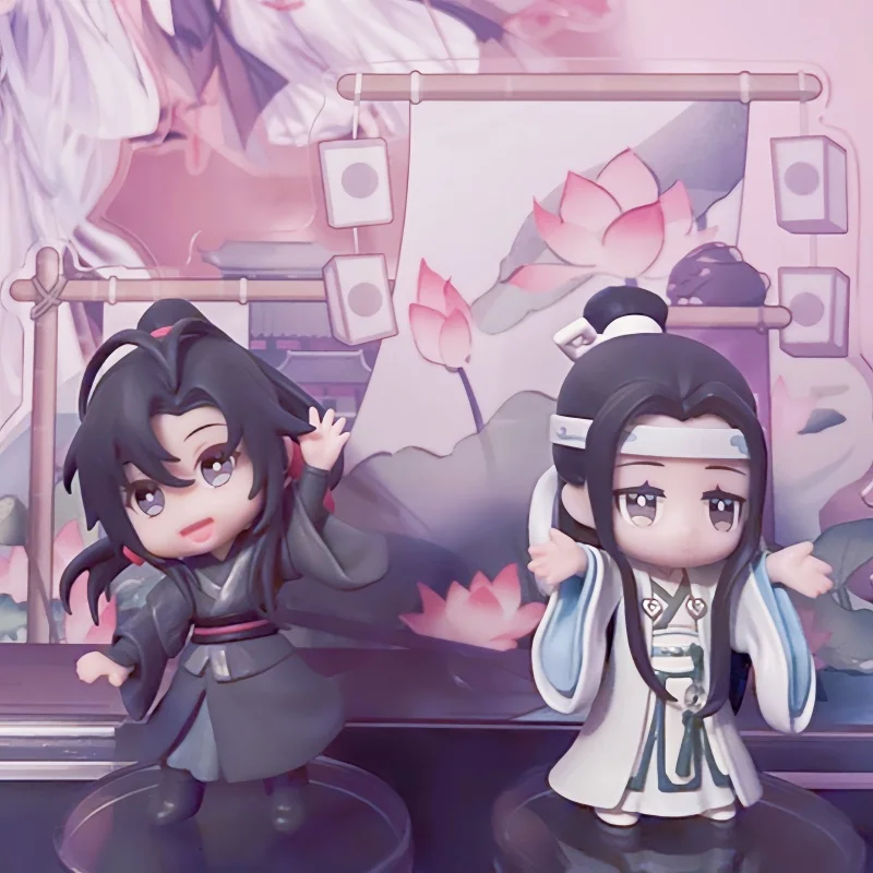 

Mo Dao Zu Shi Anime Peripherals Green Riverside Welcome Series We Iwuxian Lan Wangji Figure Model Desk Decorations Toys Gifts