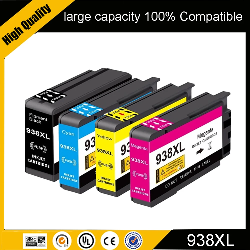 

einkshop 938XL Ink Cartridge Compatible for HP938 for HP938 XL For HP officejet Pro 9110b 9120 9130 9720 9730 Printer ﻿