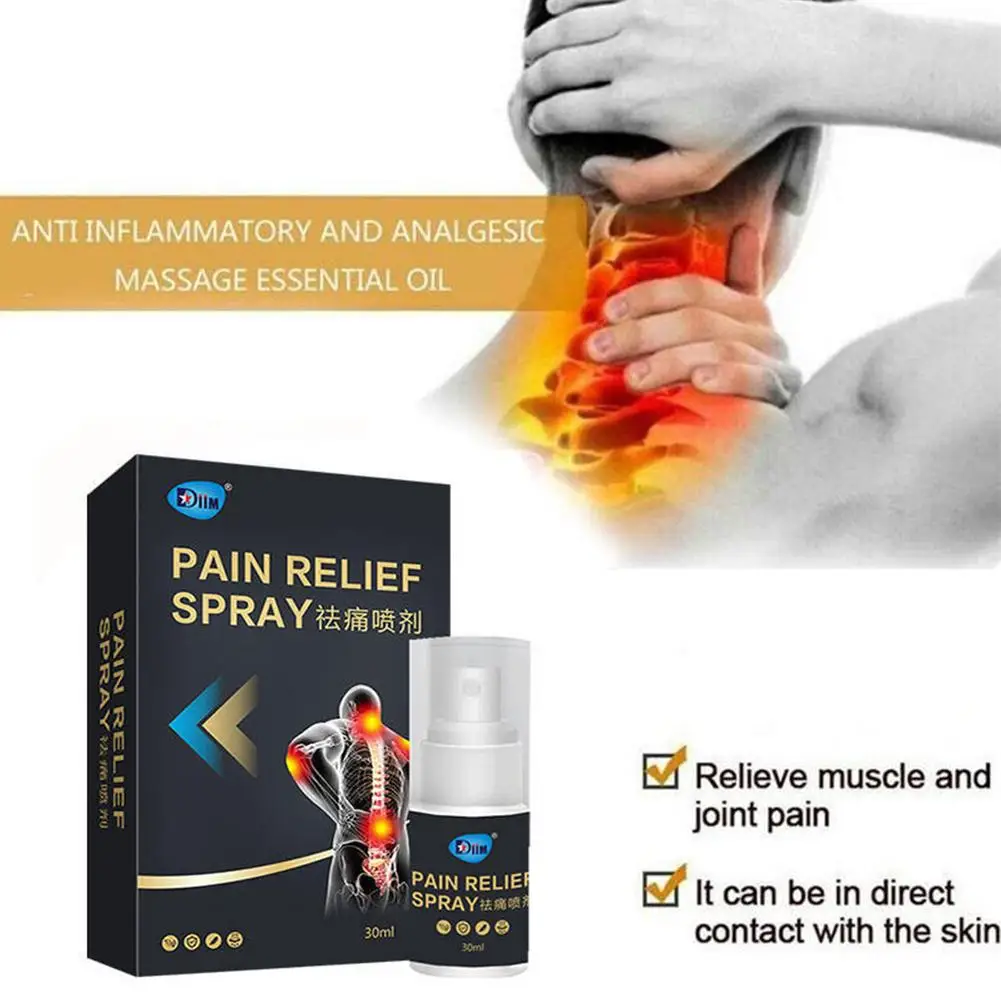 Advanced Pain Relief Spray for Falling Spraining Lumbar Shoulder Neck Waist Leg Knee Muscle and Joint Pain, 30ml