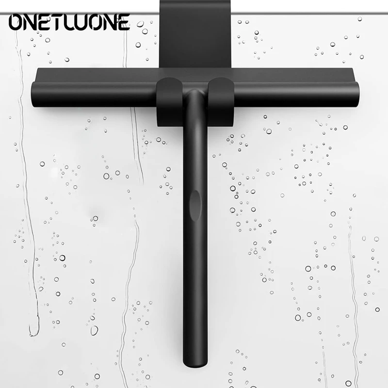 

Silicone Shower Squeegee with Hanger Shower Glass Cleaner Wiper Bathroom Mirror Wiper Scraper Car Glass Cleaning