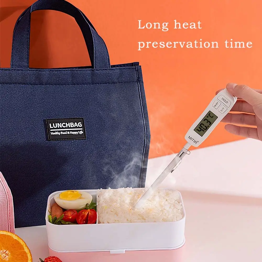 Bolsas de almacenamiento de comestibles, bolsa enfriadora de alimentos y bebidas al aire libre, fiambrera con letras, bolso de lona, organizador de Almuerzo