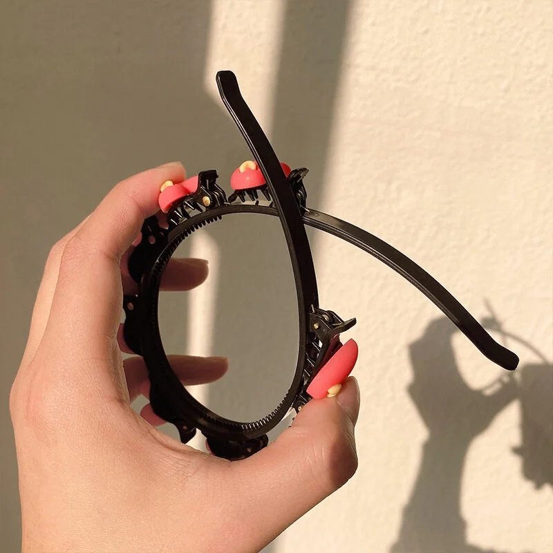 Детская плетеная повязка для волос с героями мультфильмов, милая повязка на голову в корейском стиле для детей, модные аксессуары для волос для девочек