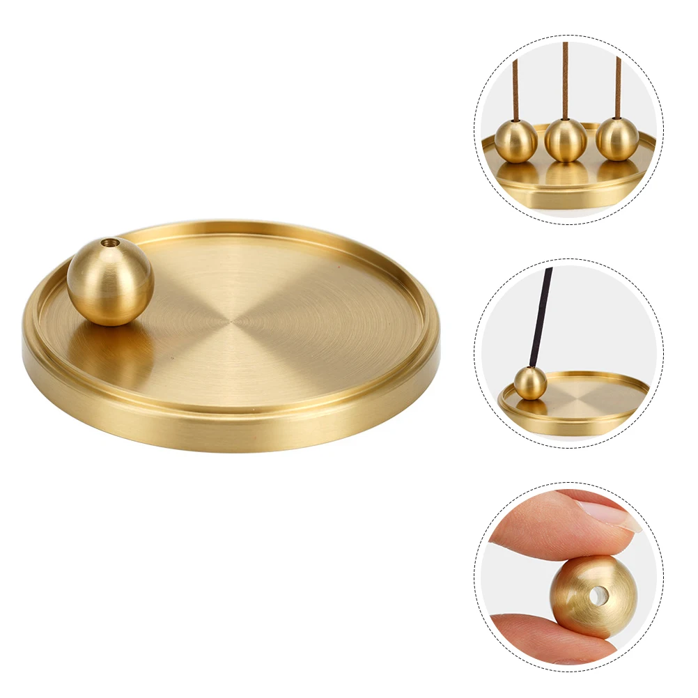 

Brass Stick Holder Set Mini For Home Retro Creative Metal Censer Burner Desktop Ornament Tray Stick Incense Holder Vintage Small