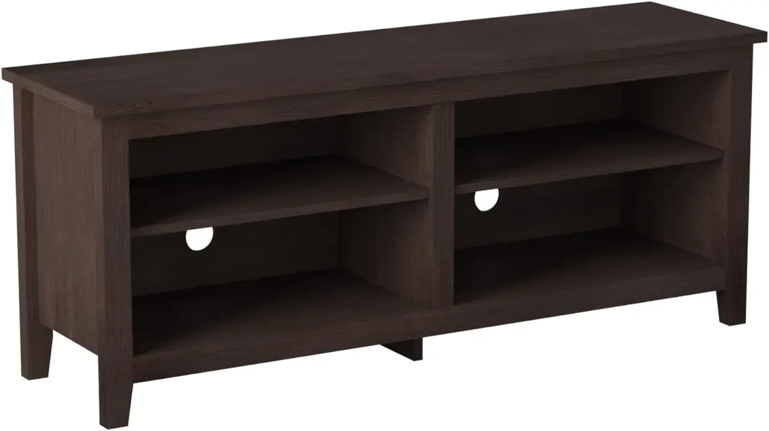 Edison Wren Classic TV Console Entertainment Media Stand with Storage for Televisions up to 65 Inches, 58 Inch, Espresso