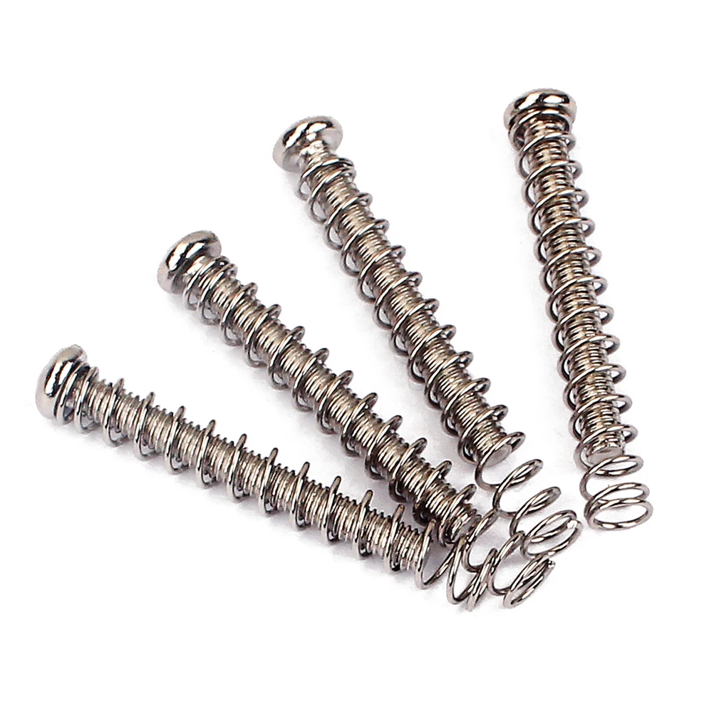 

4 Pcs Guitar Pickup Single Coil Bridge for Electric Bass Pickups Mount Screws Accessories