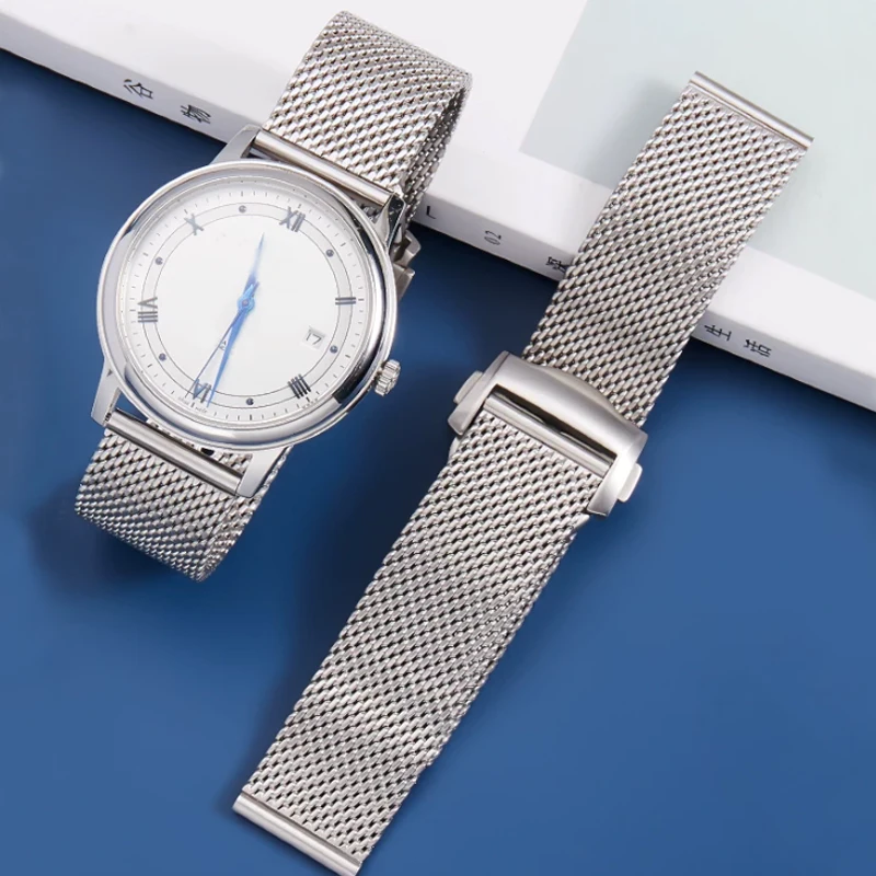 For Omega Seamaster Series 300 M Diving Watch Strap 007 Version Watch Band Diver3000m Stainless Steel Mesh Watch Bracelet