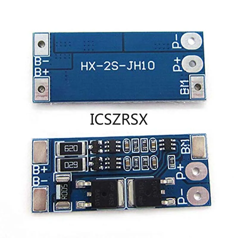 BMS 2S 8A 7.4V 8.4V 18650 Lithium Battery Charge Board Equalizer Balance Version Short Circuit Protection for Solar Power Supply
