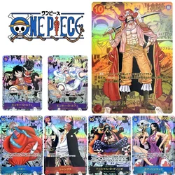 ONE PIECE  Monkey D. Luffy Roronoa Zoro Shanks DIY Homemade Hot Stamping Relief Collection Card Toys Christmas Birthday Gift