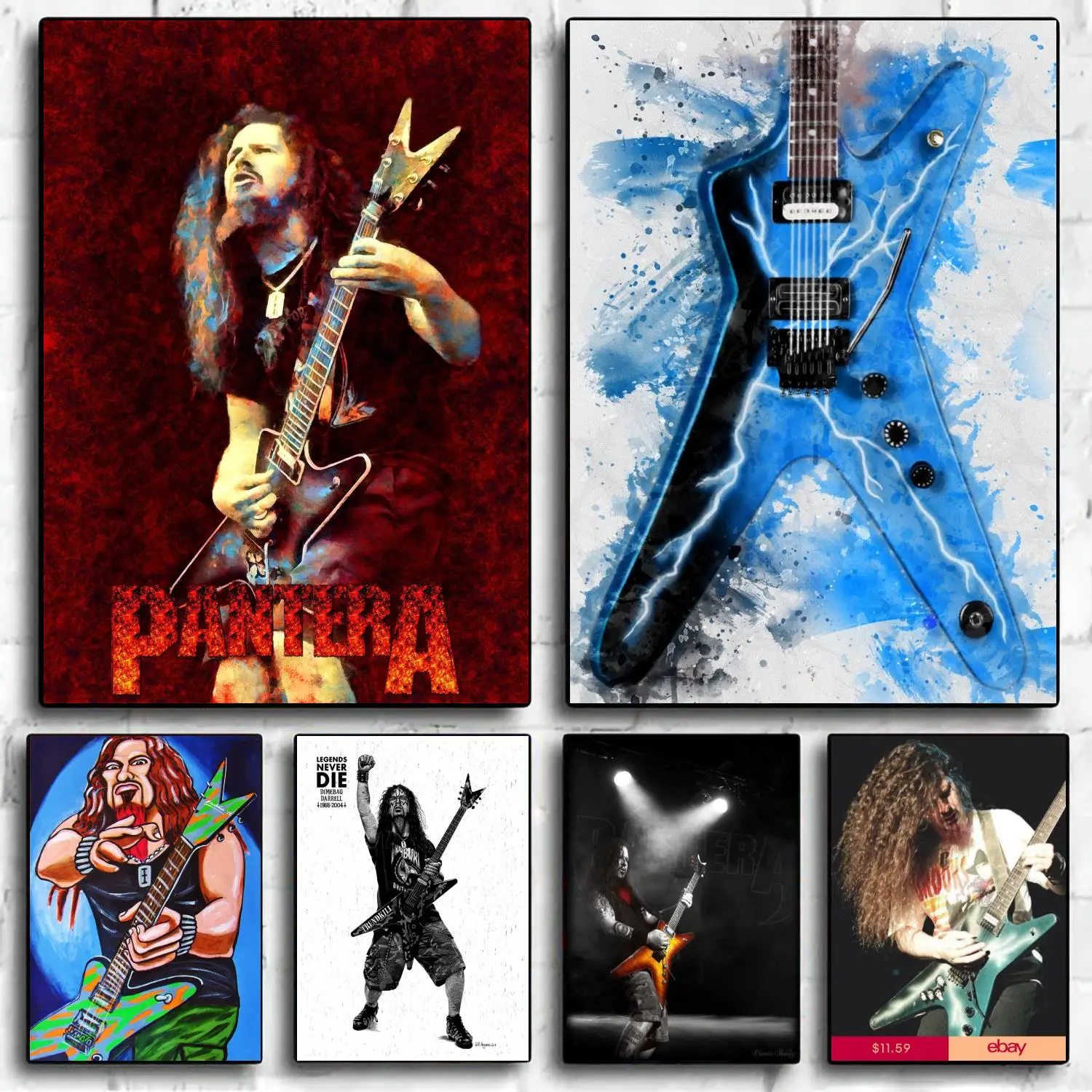 

dimebag darrell Decoration Art Poster Wall Art Personalized Gift Modern Family bedroom Decor Canvas Posters