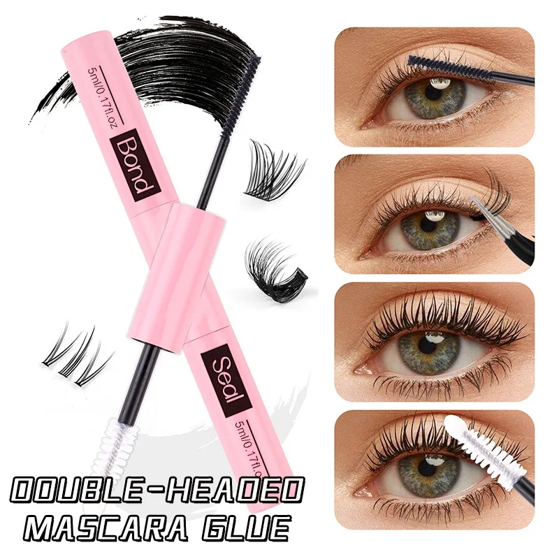 Double Heads Lash Bond and Seals Individual Lashes Glue and Seal Super Strong Hold Lash Extensions and Lashes Glue Remover Tools