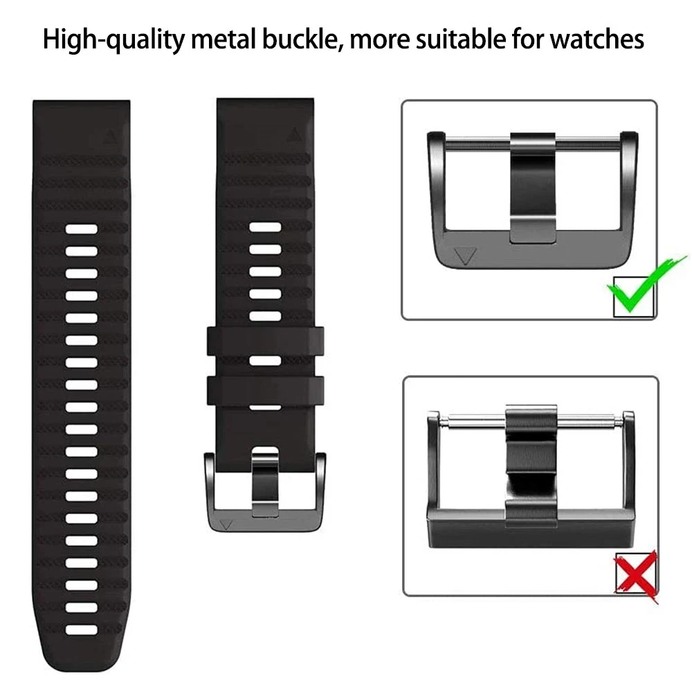 Compatible With Garmin Epix Gen2 Pro 51 47mm Quick Fit 22 26mm Silicone Watch Strap For Descent Mk3i 51mm Mk2i Enduro 2 Bracelet