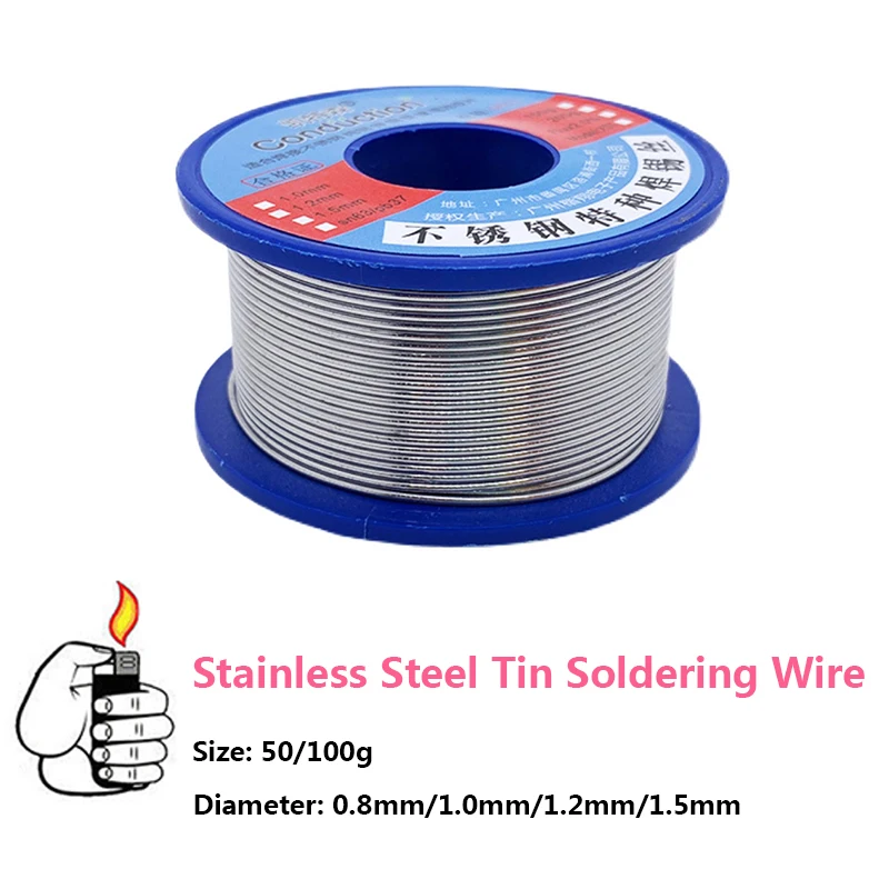 

Disposable Lighter Solder Wire Stainless Steel Welding Tin Wire Copper-iron-nickel Battery Pole Piece Solder Wire Low Melt