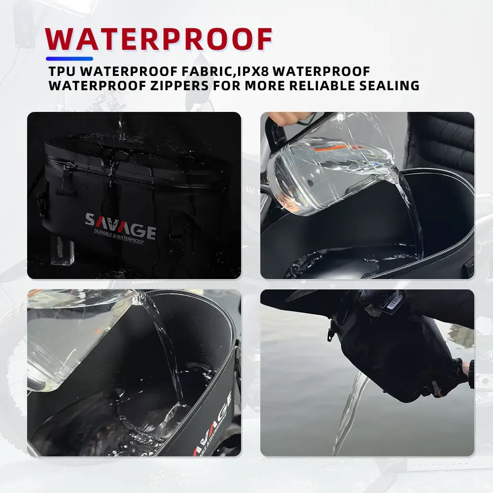 Motorcycle Quick Release 10L Tank Bag Luggage Storage Saddlebag