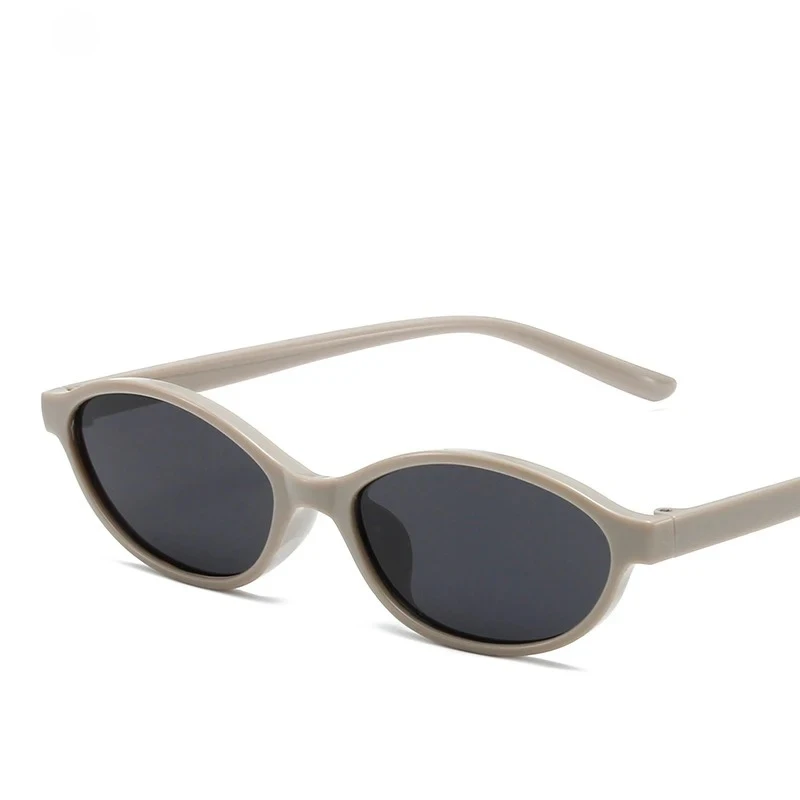 Vintage Small Frame Oval Sunglasses – Black Round Designer Style, Unisex Cool Eyewear for Men & Women, Fashion Circular UV Sun Glasses image 8