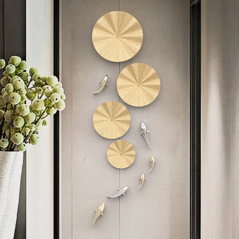 Wrought Iron Modern Simple Living Room Background Wall Wall Decoration Creative Art Bedroom Restaurant Entrance Electroplated Fi