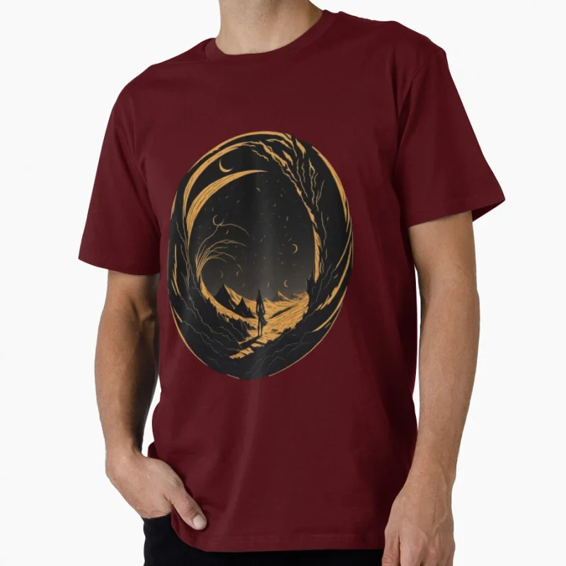 Cartoon Art Design Arrakis Sandworm Vintage Sci fi Gift T shirt for man Large size Tops Retro Dune Graphic Print Clothes