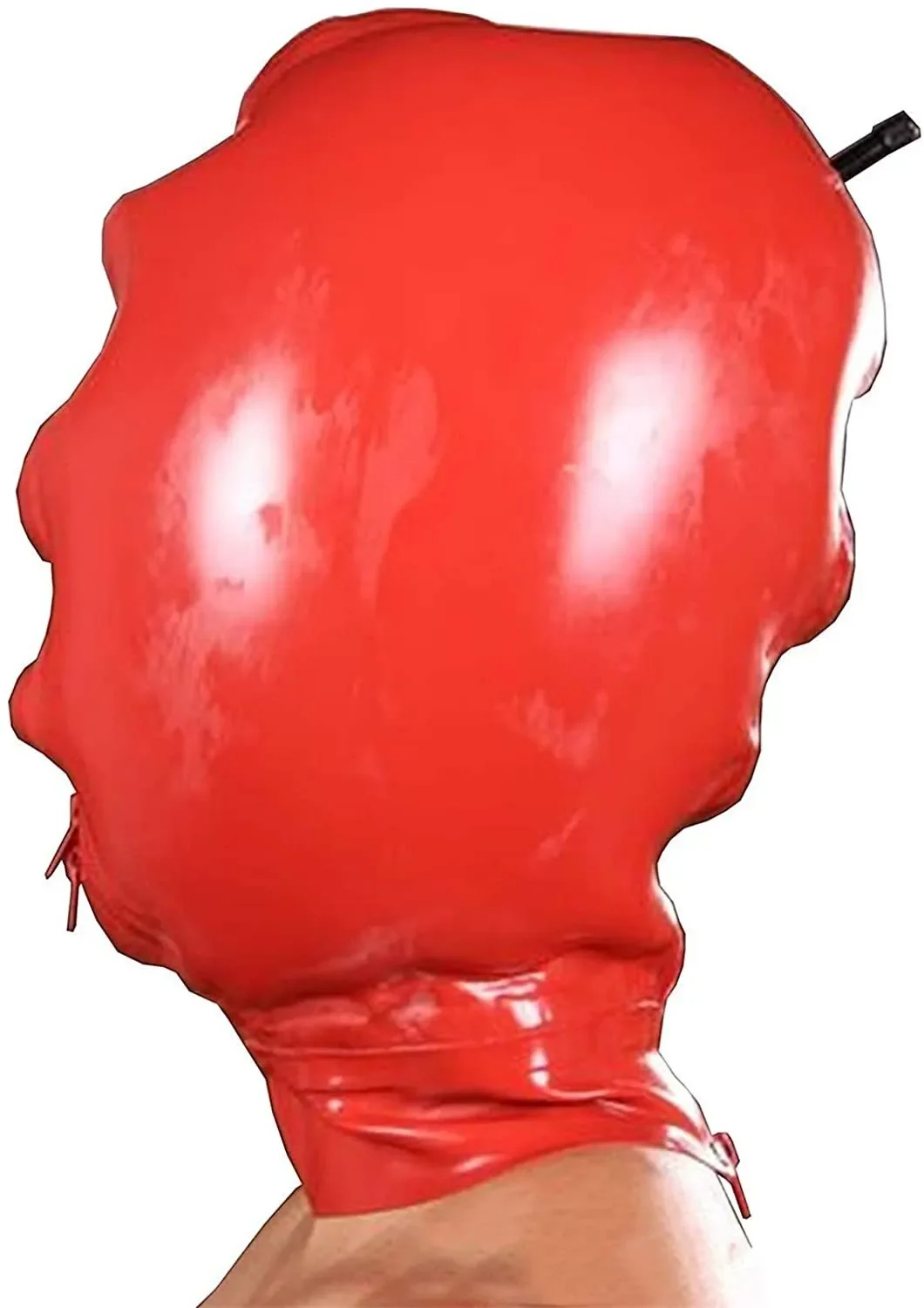 Latex Gummi Hood Rubber Mask Aerate Experience Suffocation Fetish Halloween Cosplay