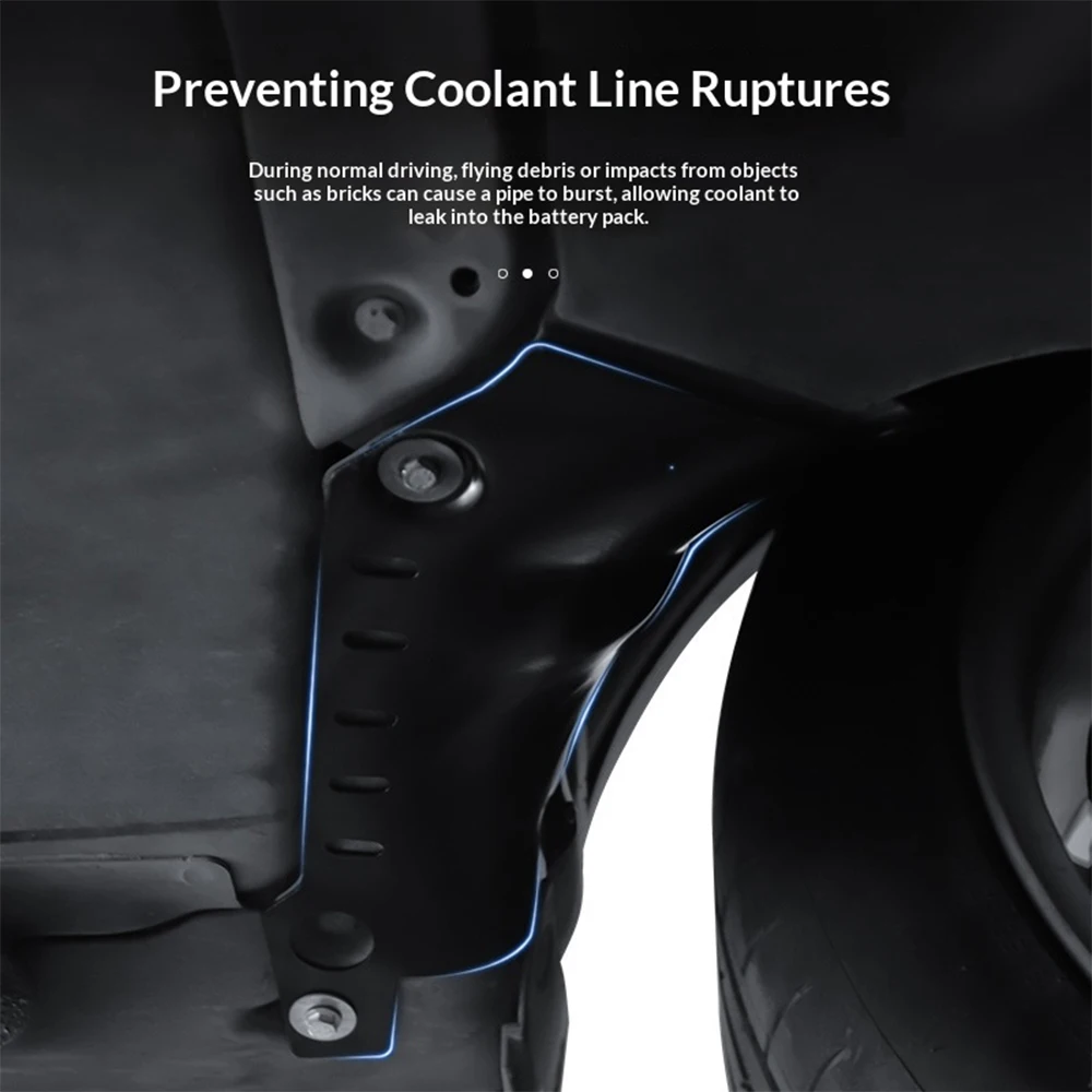 For Tesla Model Y Juniper Model 3 Highland 2024 2025 2026 Car Chassis Coolant Pipe Lower Guard Plate Anti - Bump Chassis Parts