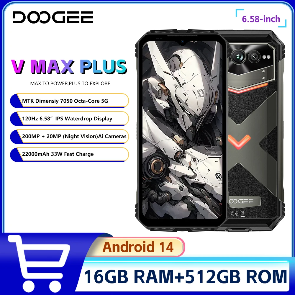 DOOGEE V Max Plus 5G Rugged Smartphone 6.58