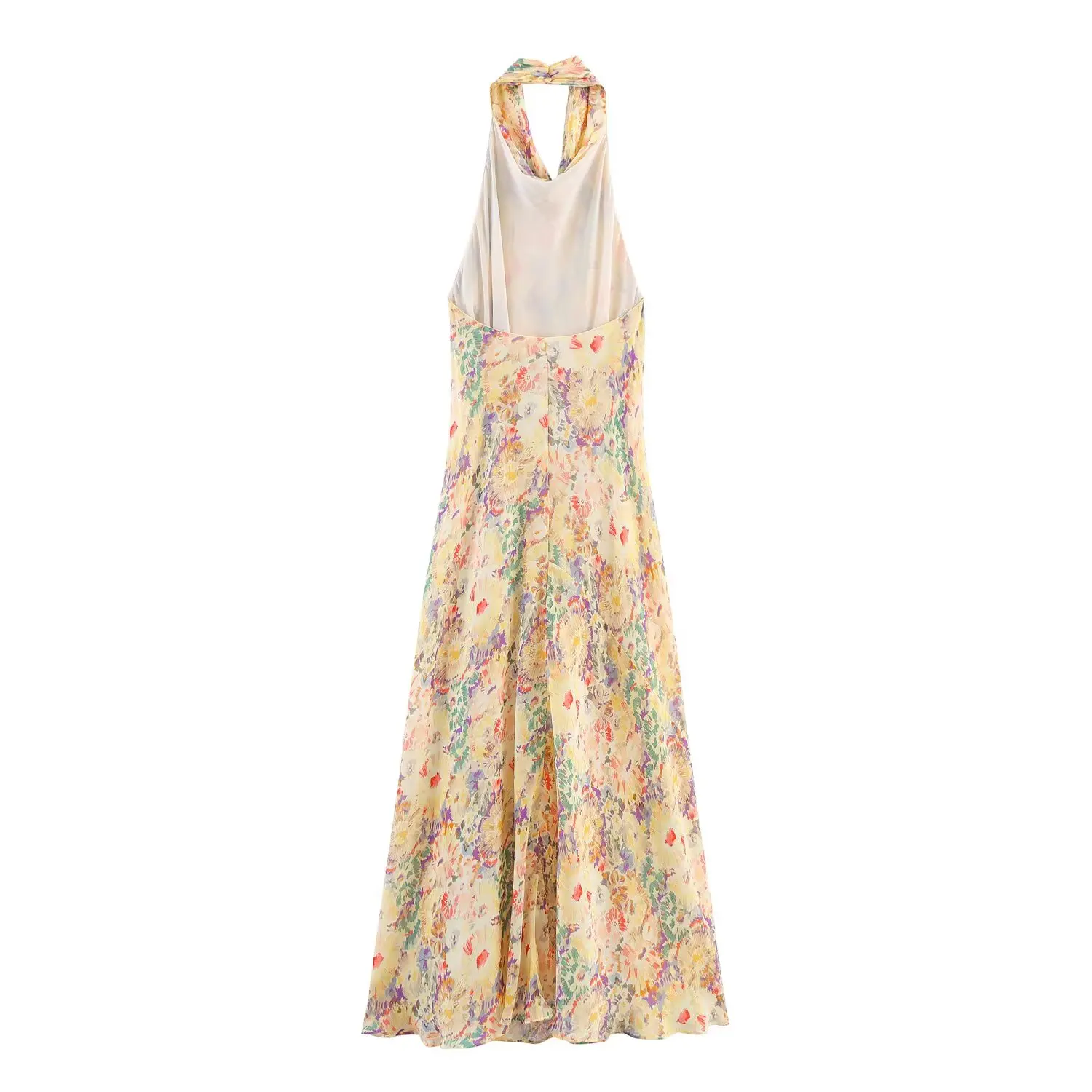 2025 Nuovi prodotti estivi Abbigliamento da donna Temperamento Casual Elegante fiore stampato Abito con scollo all'americana senza schienale