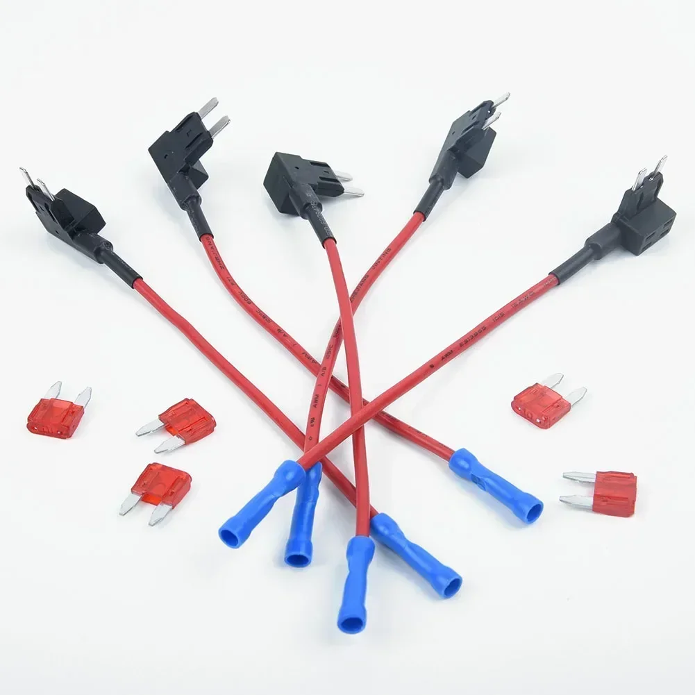 5Pcs Car Fuse Box Add A Circuit Mini Blade Fuse Splice Holder ATM APM Back Fuses Tap 12V Turns One Fuse Slot Into Two