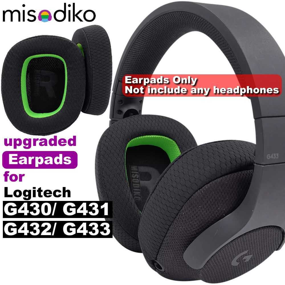 

misodiko Upgraded Ear Pads Cushions Replacement for Logitech G430 G431 G432 G433 Gaming Headset