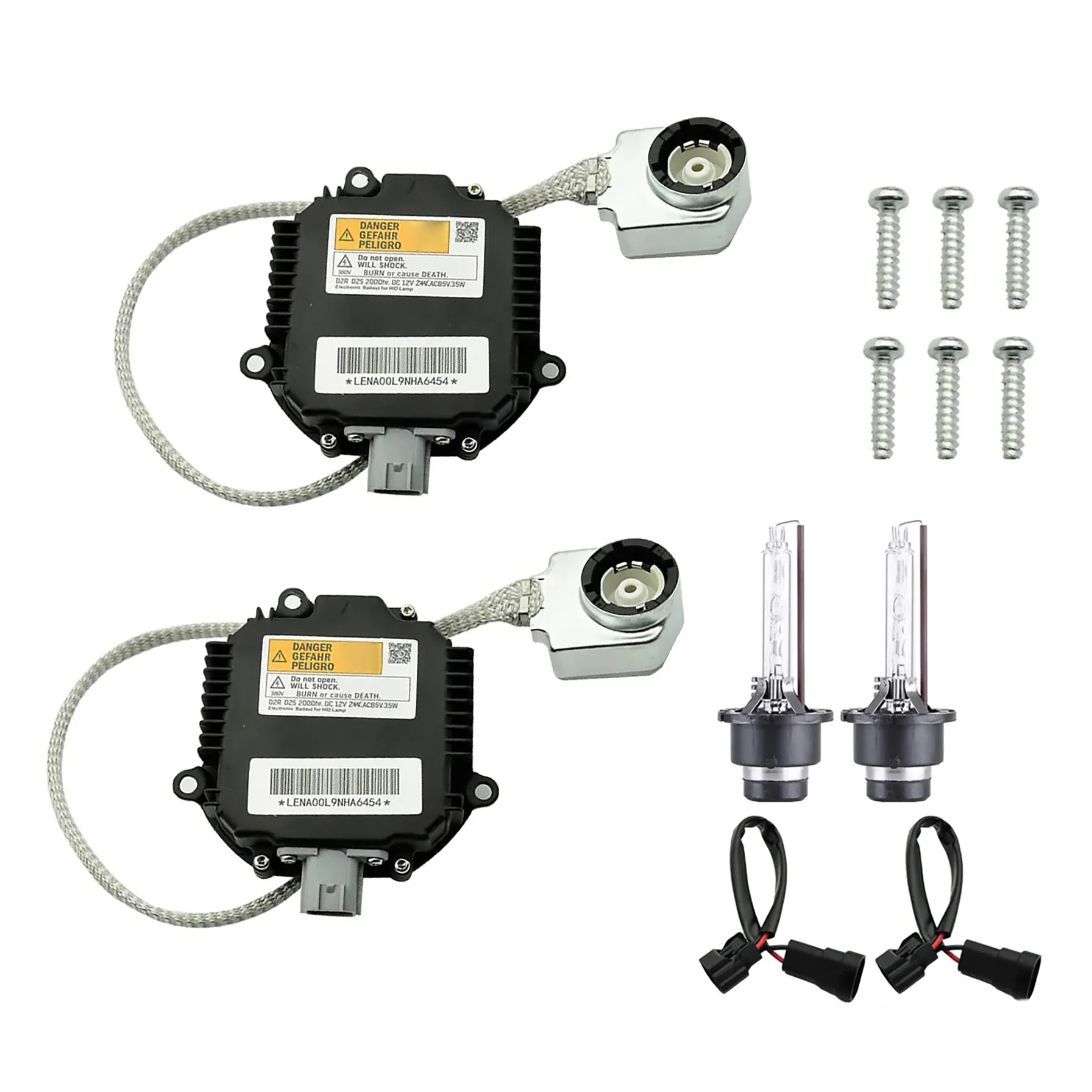 2 Sets HID Xenon Ballast with D2S Bulb & Igniter for Nissan 350Z 370Z Altima Infiniti G35 G37 FX35 12V DC Input 35W AC Output