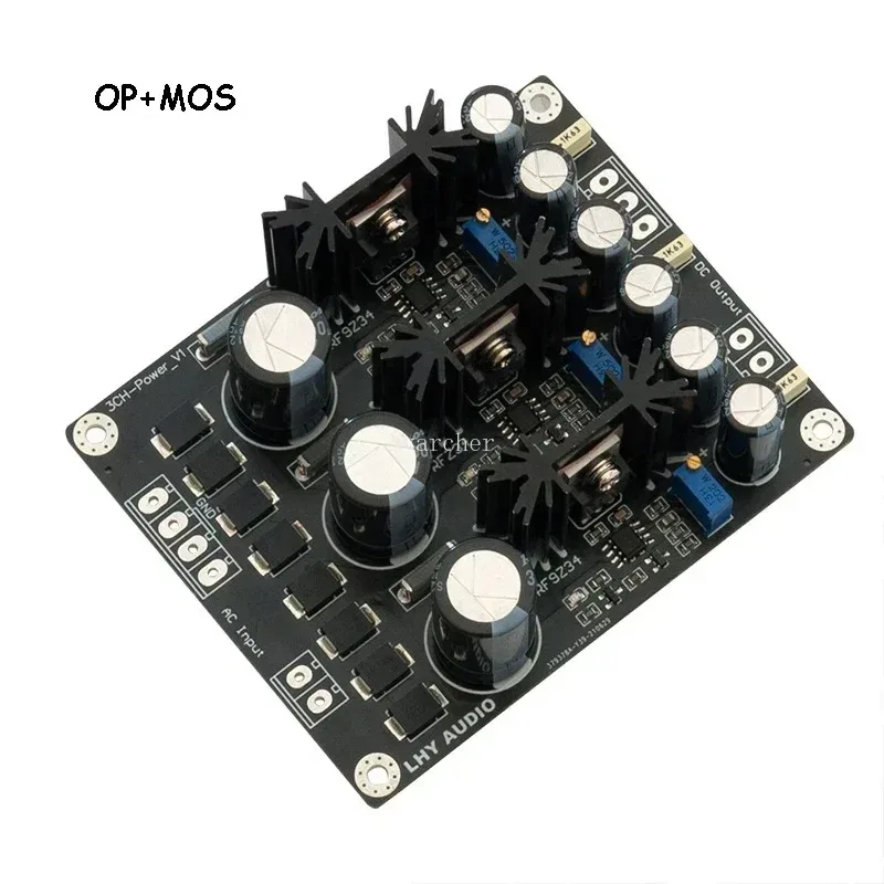 Looook Store Nvarcher Triple Output Linear Stabilized Power Supply Board LT1963A OP MOS Low Noise 12V 5V for Audio Equipment DIY