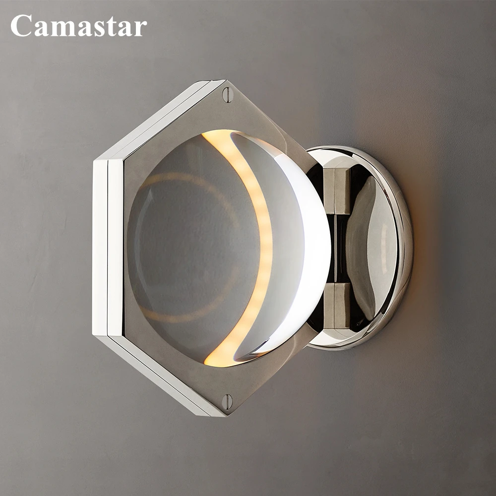 

Eclatant Sconce Solid Sphere Crystal Wall Lamp Modern LED Wall Light with Clear Crystal Ball Light Fixture for Bedroom Entrance