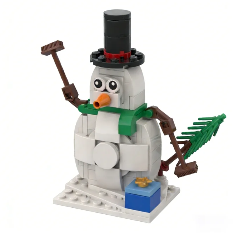 

103pcs MOC Snowman Seasonal Christmas Model Building Blocks Toy Construction Christmas Gifts DIY Education Creative Idea