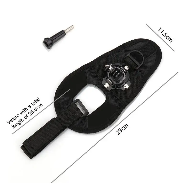 360 °   حزام معصم قابل للدوران، حامل معصم قابل للتعديل لـ Osmo Action 5 Pro، 4,3,2,1 - ملحقات الكاميرا للاستخدام بدون استخدام اليدين