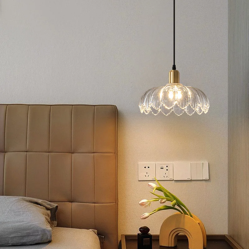 Luxury Postmodern Minimalist Copper Ceiling Lamp Home Cloakroom Bedroom Porch Balcony Corridor Crystal Aisle Lighting