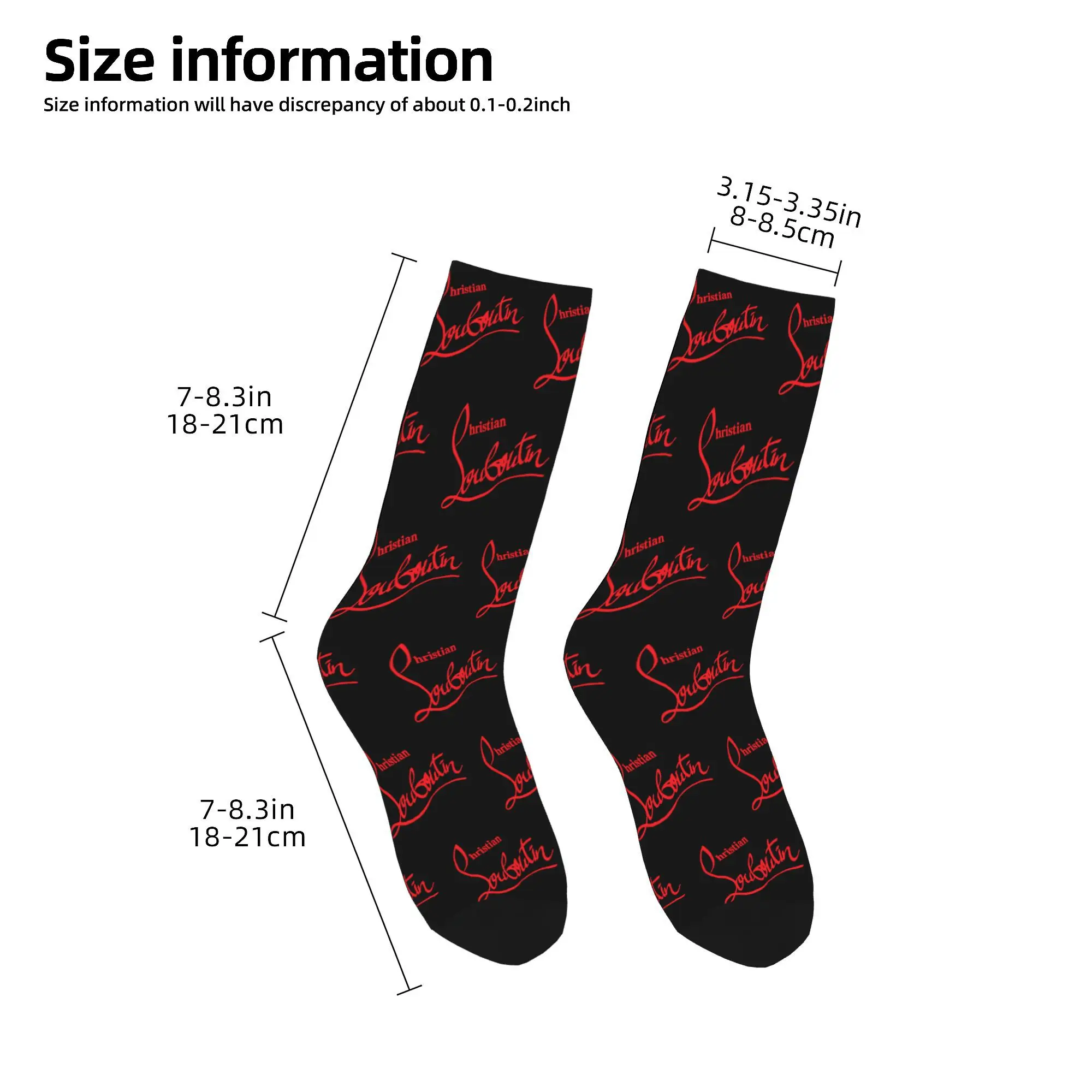 Unisex Christians Socks Soft Casual Luxury High Heels Louboutins Socks Harajuku Product Middle Tube Socks Suprise Gift Idea