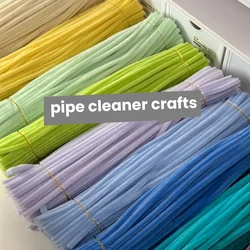 200 PCS Pipe Cleaners, Multi-Colored Pipe Cleaners Craft Supplies, 8 Colors Chenille Stems for DIY Arts Crafts Project