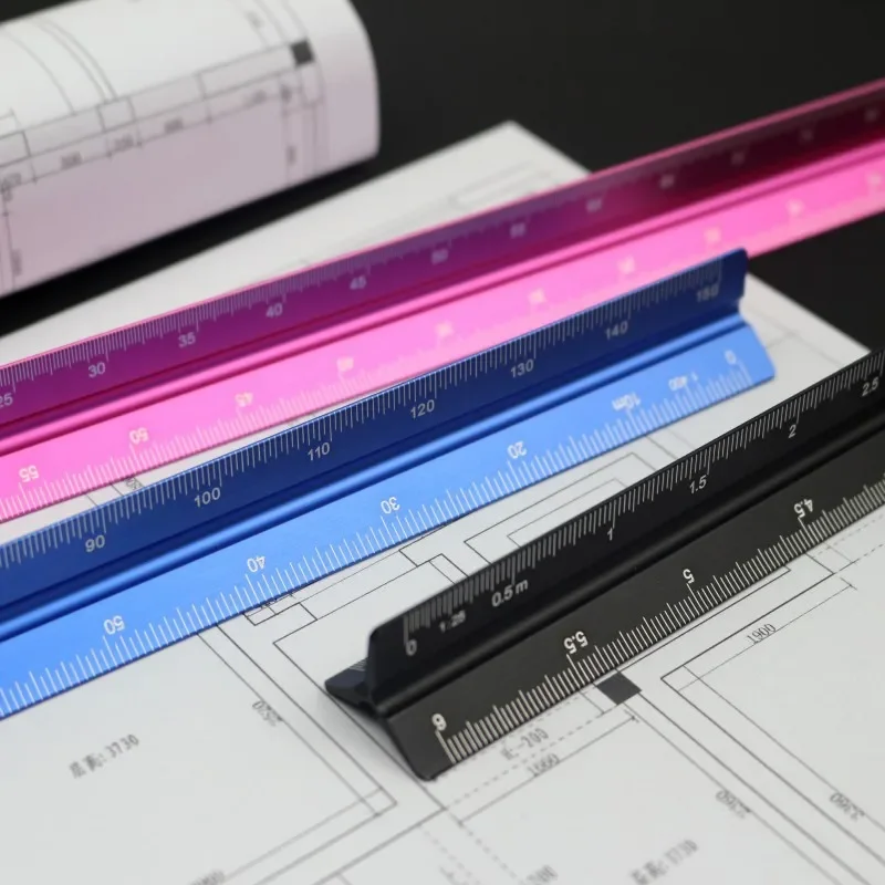 Линейка алюминиевая треугольная, 15/30 см