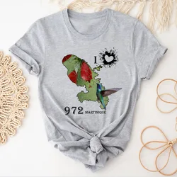 Martinique t-shirt teen Pop Culture 2000s korean clothes Breathable t shirt University harajuku Grunge Punk hip hop Classic