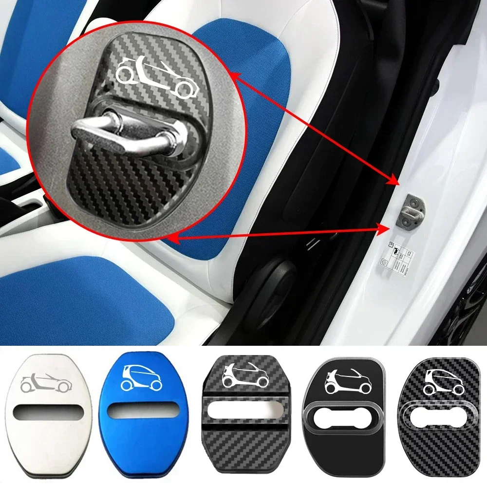 

Крышка дверного замка автомобиля автомобильные эмблемы чехол для Smart EQ Fortwo EQ Forfour K #3 #1 #5 Formore Facelift 451 452 аксессуары для автостайлинга